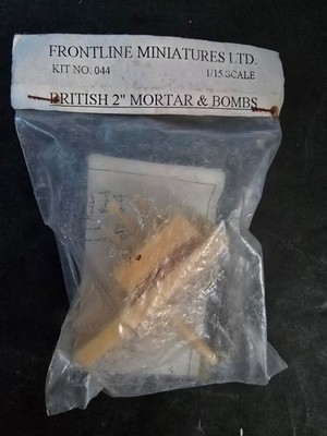 Frontline Miniatures - British 2'' Mortar & Bombs - Maßstab 1:15