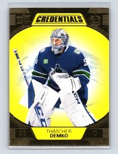 2022-23 Upper Deck Credentials - Thatcher Demko #86 Yellow