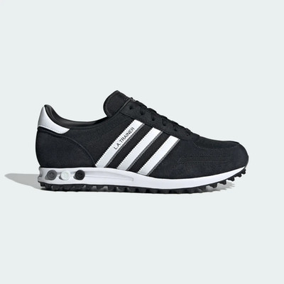Original Adidas Originals LA Trainer  (Herren Größe 12 EUR 47,5) Schwarz / Weiß