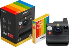 Polaroid - Now Gen 3 Instant Camera Color Film Bundle 8 Photos - Black