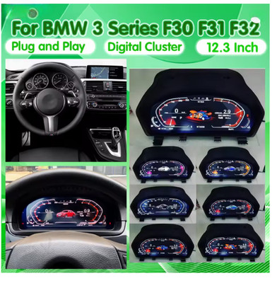 LCD Instrument Dashboard Cluster 12.3 inch For BMW 3 Series F30 F31 2013-2019