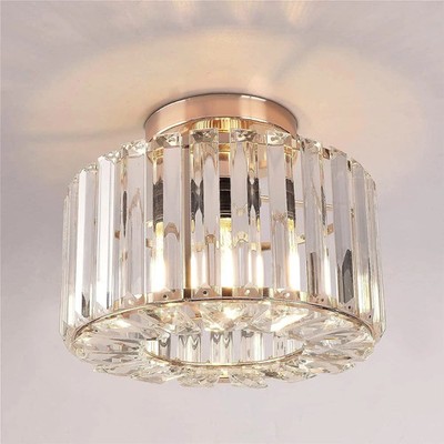 Moderne Gold Kristall Decken Leuchte New York Unterputz Schlafzimmer Flur Schlafzimmer