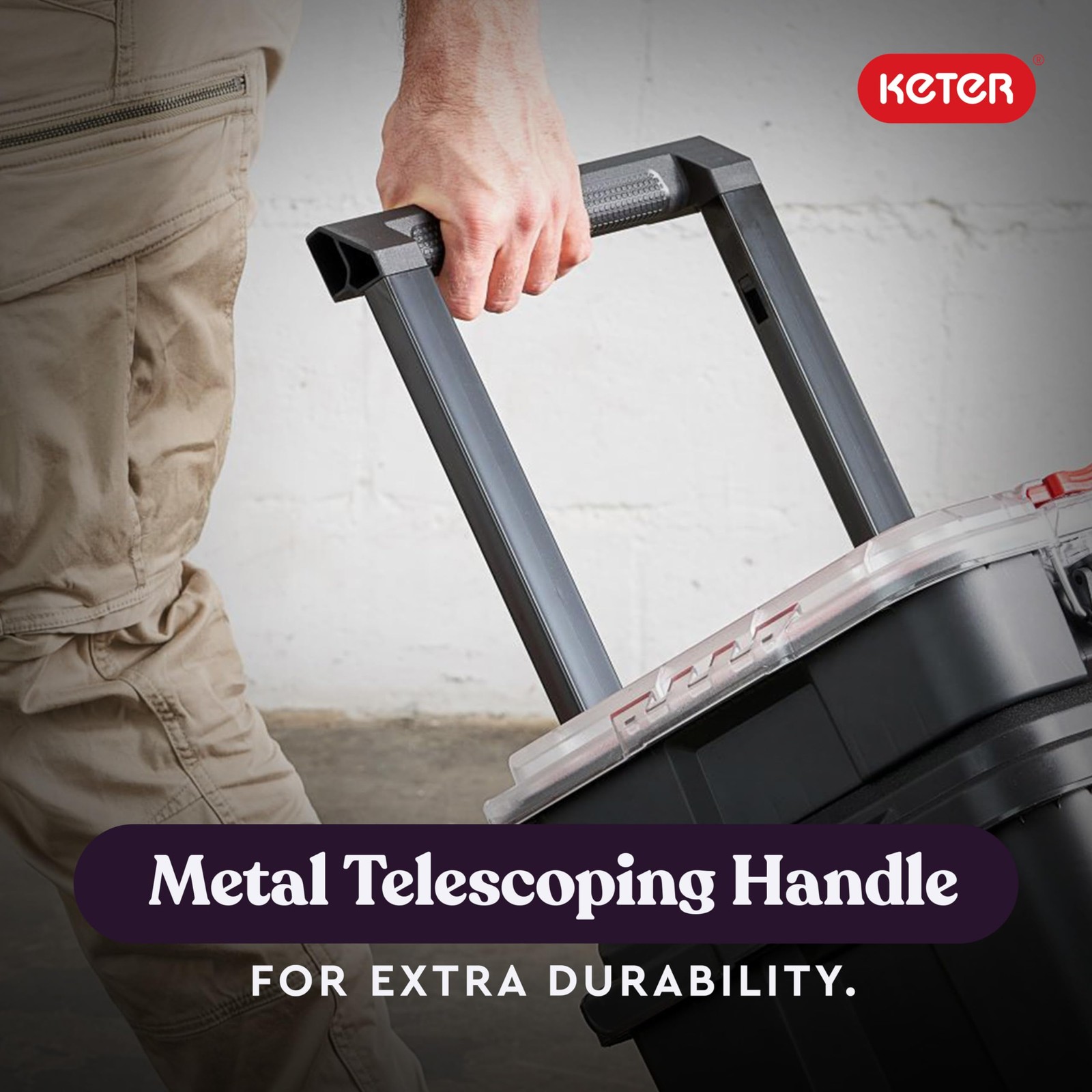 Stack-n-Roll Modular Tools Organizer for Garage Storage and DIY, 3 Piece Resin