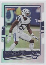 2020 Donruss Press Proof Silver Die-Cut 75/75 Shaquille Leonard Darius #119 0fp8