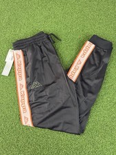 Pantalones deportivos Kappa Logo Tape Alic 2 calce regular medio negro naranja y gris nuevos con etiquetas NUEVOS CON ETIQUETAS NUEVOS