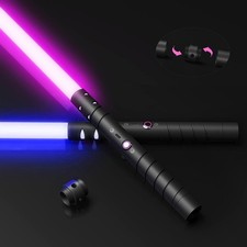 Dueling Lightsaber with 20 RGB Colors 4 Sound Effects - LED Light Saber Toy