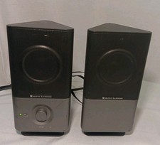 Altec Lansing 220 Computer Amplified Speaker System Tested Works Gray/ Black