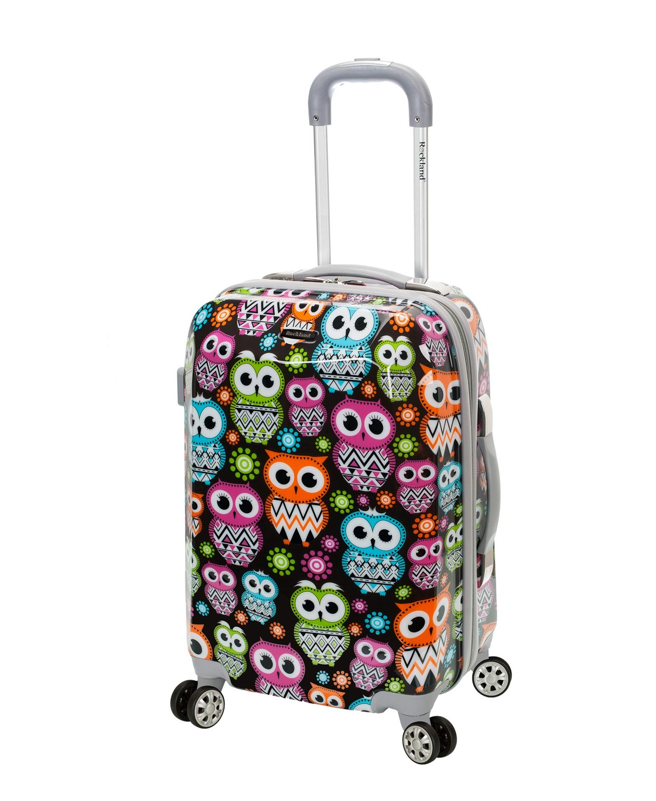 Vision Hardside Spinner Wheel Luggage, Owl, Carry-On 20-Inch