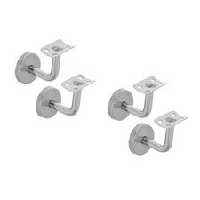 4 PCS Stair Handrail Bracket: Wall Mounted Banister Bracket - Stainless Steel