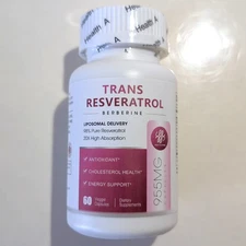 iMATCHME Resveratrol Supplement 98% Pure Trans Resveratrol 600mg 60 Ct Exp 07/27