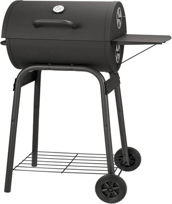 Barrel Charcoal Grill, Large Charcoal Grills with Side Shelf, Outdoor BBQ Gri...