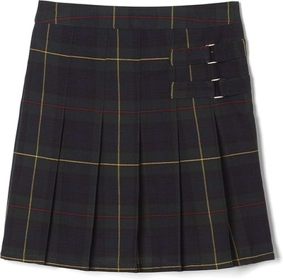 Girls Plus Green Plaid 2 Tab Skorts SX9110P-C1 French Toast Sizes 10.5P to 20.5P