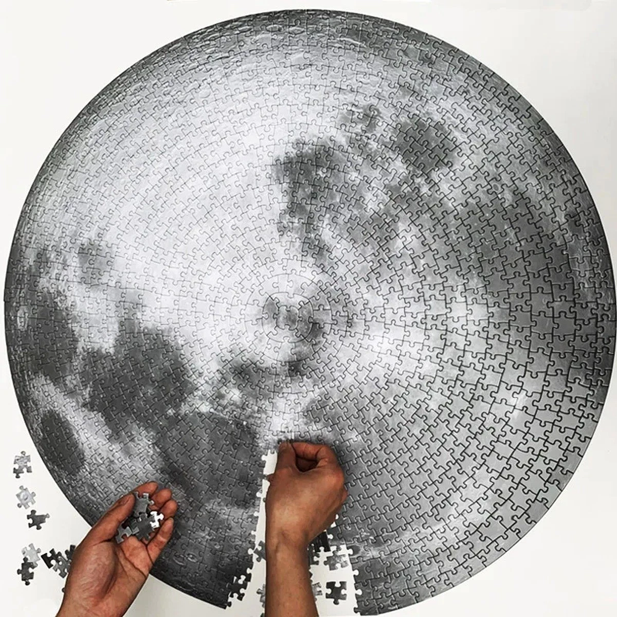 Circular Moon Puzzle 1000 Pieces Large Space Jigsaw Gift