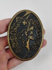 Vintage Dynabuckle Solid Brass Provo Utah Belt Buckle Ozarkian Scouter