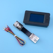 LCD Display DC Battery Monitor Meter 0-200V Volt Amp For Car RV Solar System A5