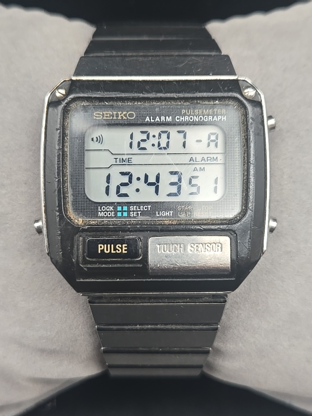 Pulsemeter 37mm Digital Quartz Mens Watch S229-5019 Seiko - vintagewatches.pk