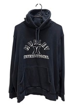 Hurley International Hoodie Mens XL Black Spellout Y2K Punk Skater