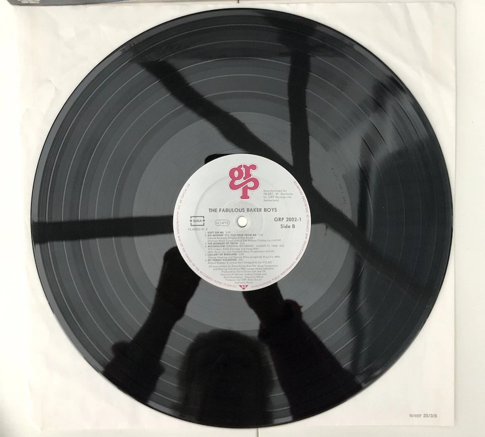 THE FABULOUS BAKER BOYS PICTURE SOUNDTRACK GRP 2002 -1 1989 VINYL LP RECORD - Image 4 of 4