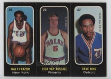 1971-72 Topps Trios Stickers Walt Frazier Dick Van Arsdale Dave Bing HOF 1o1q