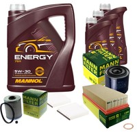 Mann Inspektionspaket 8L Mannol Energy 5W-30 FüR Renault Espace III 2.2 12V TD