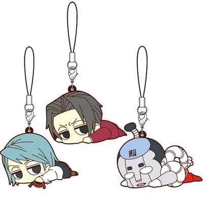 Miles Edgeworth Set Ace Attorney Daruun Rubber Strap Set of 3 Japan C814
