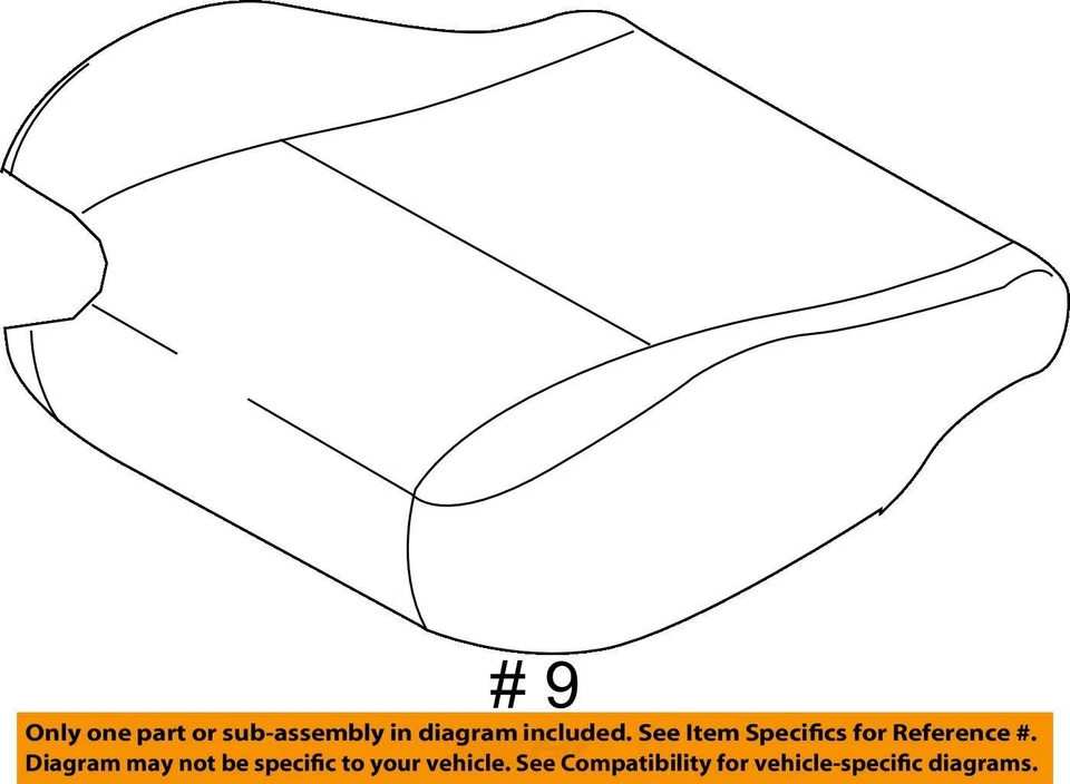 SE ADAPTA A CHEVROLET AVEO AVEO5 2009-2011 CUBIERTA F/ASIENTO BTM 96890052 - NUEVO OEM Foto 3 de 3