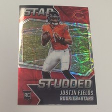 2021 Panini Rookies & Stars - Star Studded Justin Fields #SS-24 Red Scope (RC)