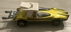 Vintage Mattel Hot Wheels Redline 1969 Yellow Gold Swingin Wing Toy Car