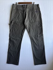Vintage Dickies Men s Olive Green Canvas Carpenter Duck Work Pants Size 34x34