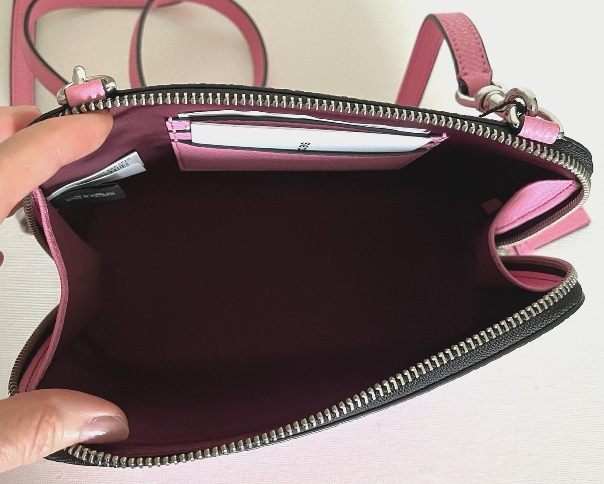 New Marc Jacobs Grind Crossbody Pouch Pebble Leather Petal Pink | eBay