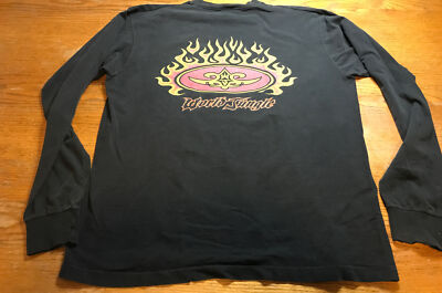 VTG 90s Skate World Jungle Logo T Shirt L Streetwear Surf