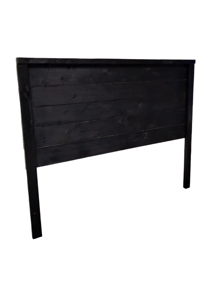 Cabecero King Moderno Negro Hecho a Mano Madera Sólida Resistente Hecho en EE. UU. HBKBL Foto 3 de 3