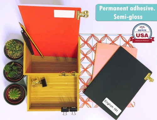 Rectangle Pastel Green Label in Various Sizes (1 ½ "x ¾ "- 3" x 2") 15 Sheets - Picture 2 of 19
