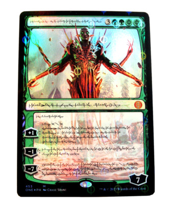 Nissa, Ascended Animist V.4 (Step-and-Compleat Foil) Phyrexia: All Will Be One