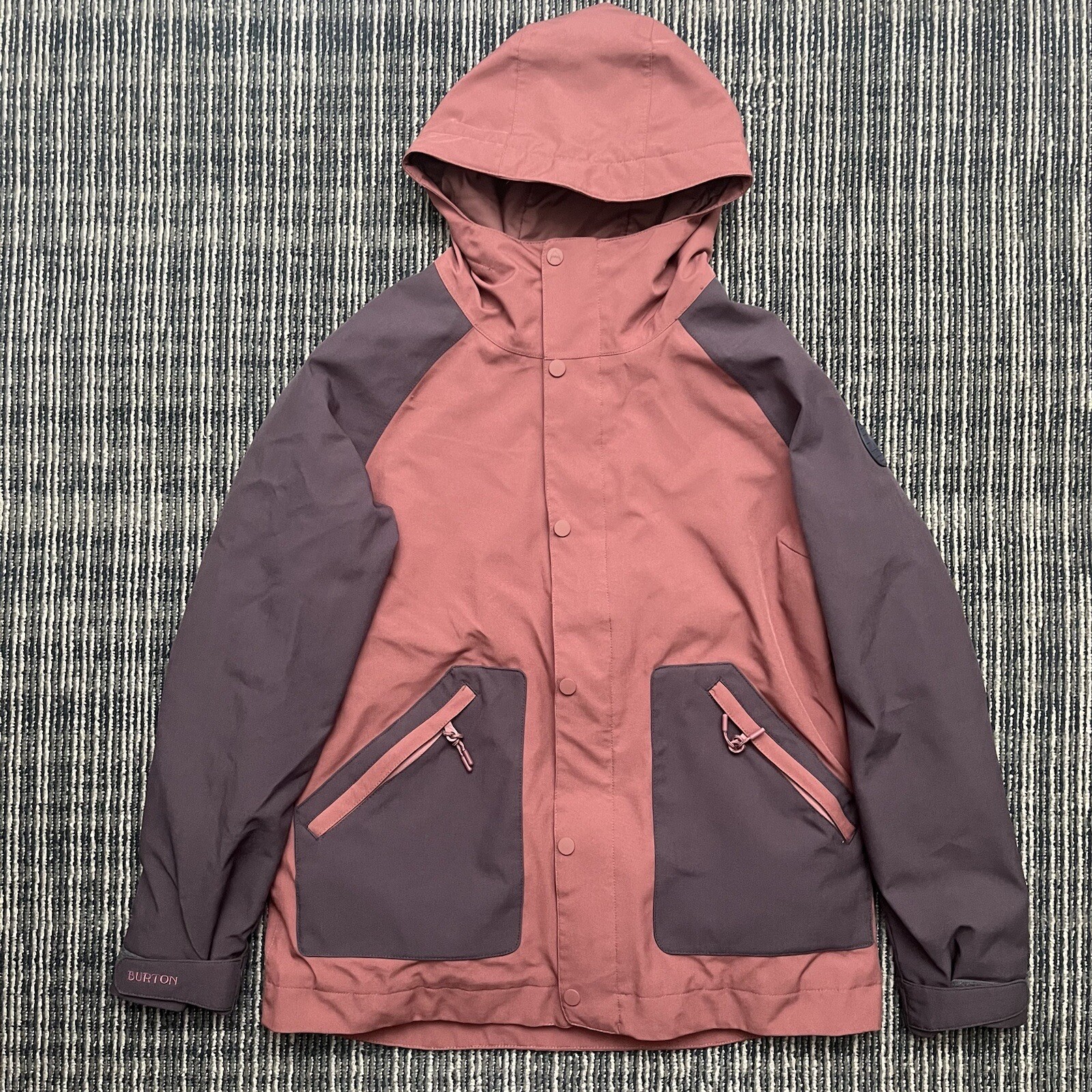 Burton Living Lining Thermolite Men’s Small Ski Jacket Red Colorblock