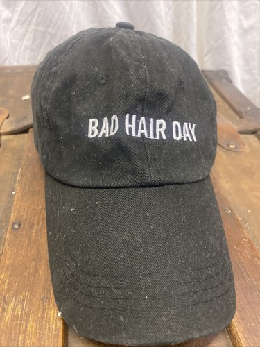Bad Hair Day Hat Cap Black One Size 