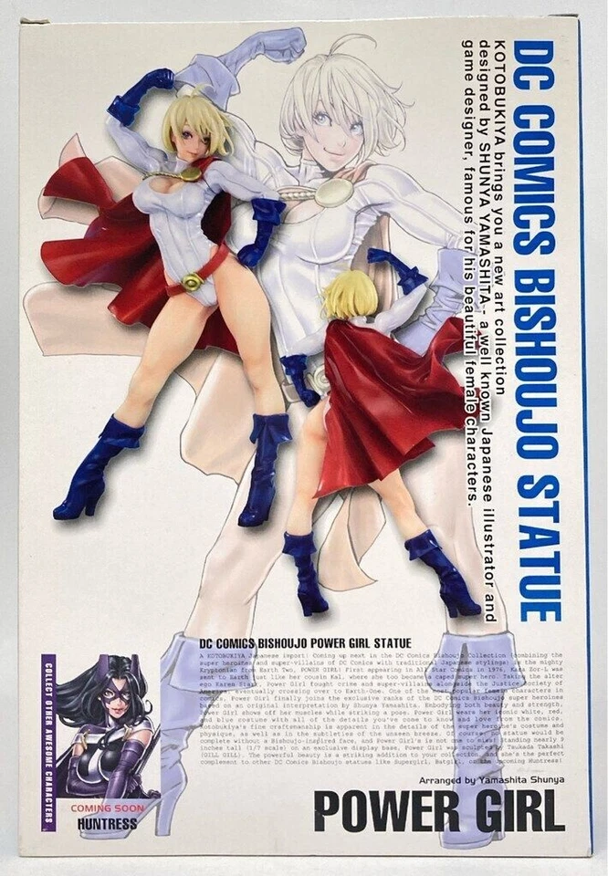 DC Comics Bishoujo Estatua Power Girl 1/7 Figura Kotobukiya Japón Importación Caja Alambre Foto 4 de 4