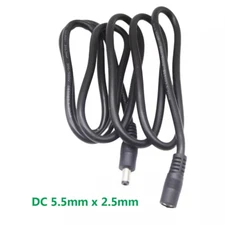 18AWG 5.5mm x 2.5mm DC Power Jack Male to Female Extension Cable Cord Lead Plug