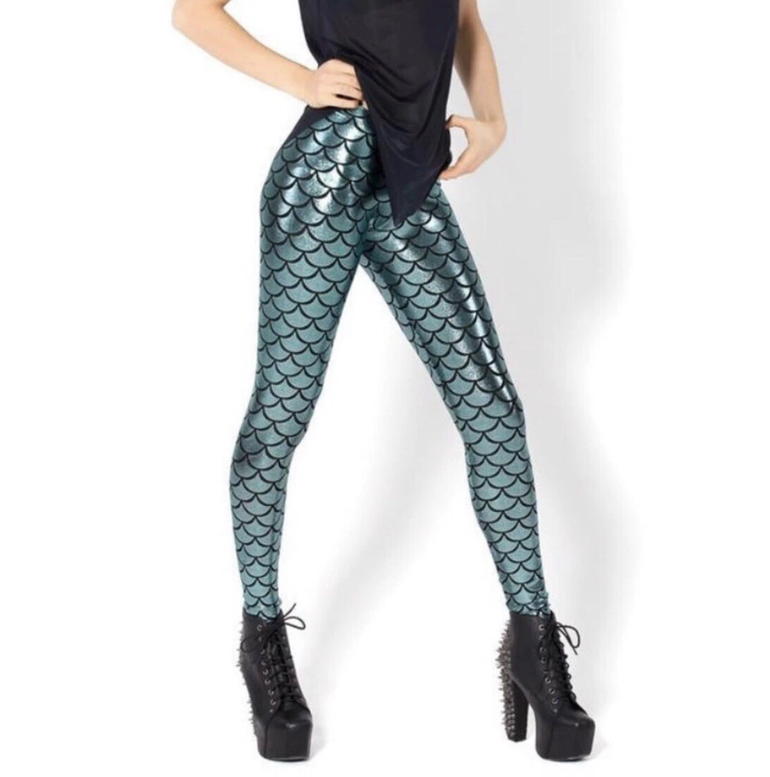 Black milk top mermaid leggings