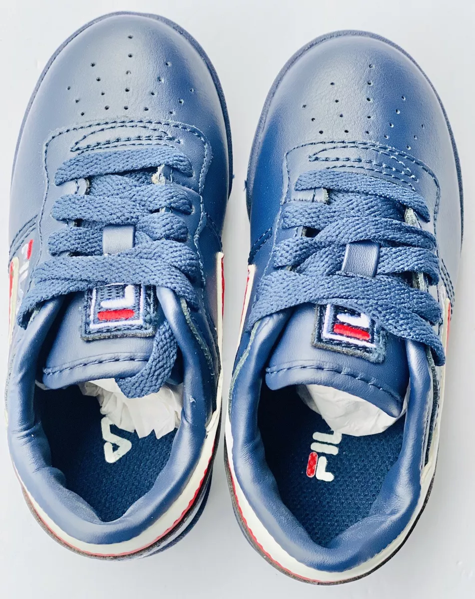 Fila Original Fitness 7VF80105 460 Navy Red White Leather Toddler