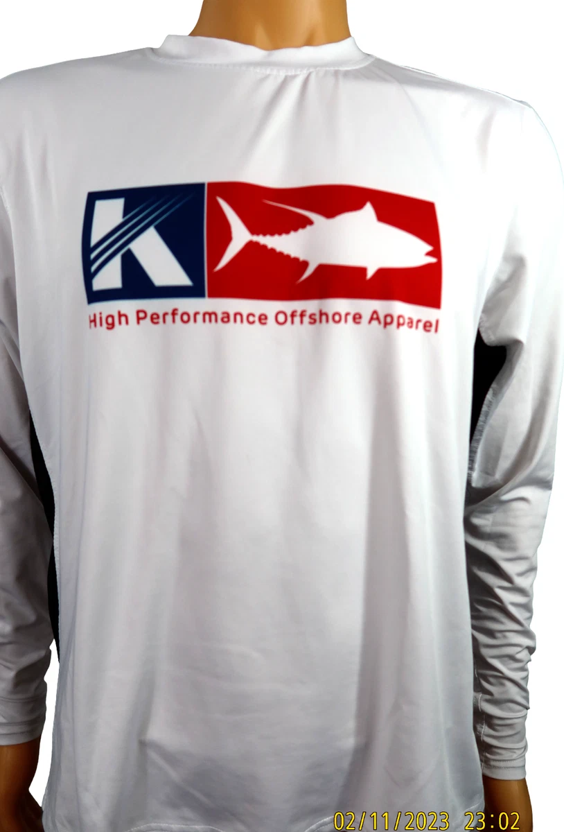 Koofin High Performance Offshore Long Sleeve Tournament Jersey Fishing Shirt  S