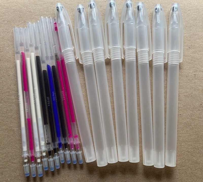FABRIC MARKING PENS HEAT ERASABLE With REFILLS