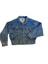 Vintage Authentic Levi's Denim Trucker Jacket Mens 77598-0291 MADE IN USA Size M