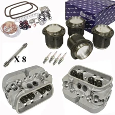 Vw Bug Engine Rebuild Kit 1914cc Air-cooled, Top End GTV-2 Heads / Pistons