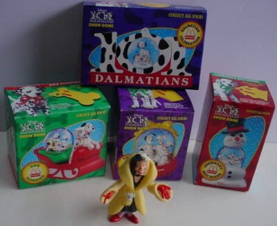 McDonalds Disney 101 Dalmatians Snow Dome Complete Set 4 in Box 1996