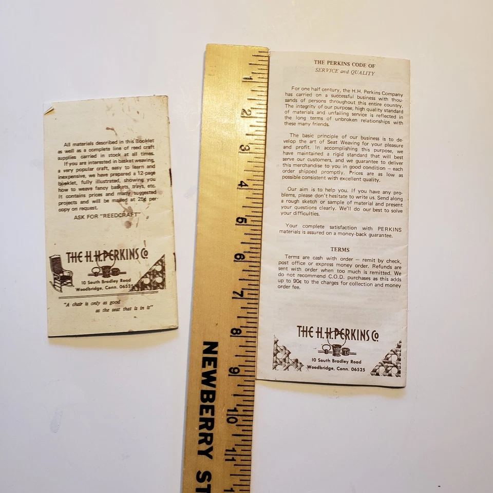 Seat Weaving Perkins Cane Vintage Booklets - Image 3 of 4