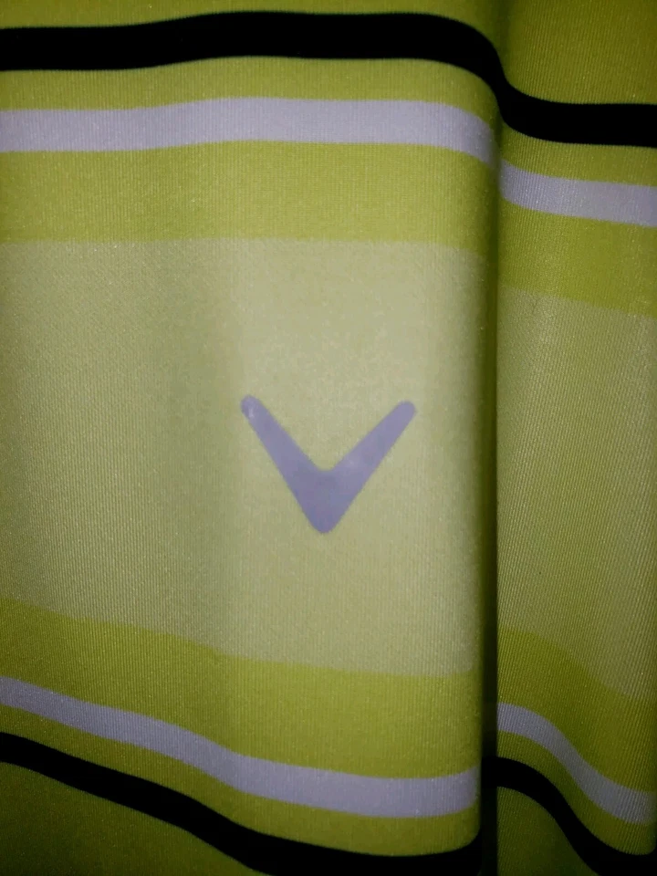 Camisa Pullover Para Hombres Callaway Manga Larga Amarillo Neón 1/4 Cremallera Golf Talla 2XL Nueva Foto 2 de 4