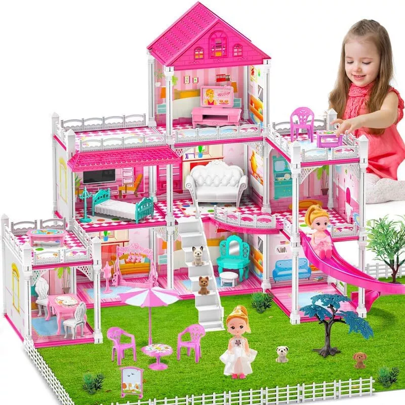 Plastic castle playhouse sales