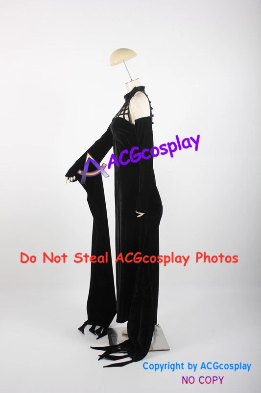 Soul Eater Arachne Cosplay Costume black velvet fabric made - Image 3 of 4
