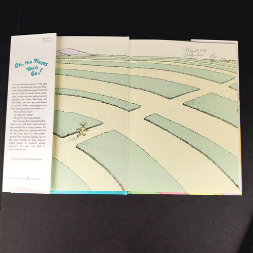 Dr. Seuss 1990 OH THE PLACES YOU'LL GO Children's Hardcover Book Club Edition - Picture 4 of 5